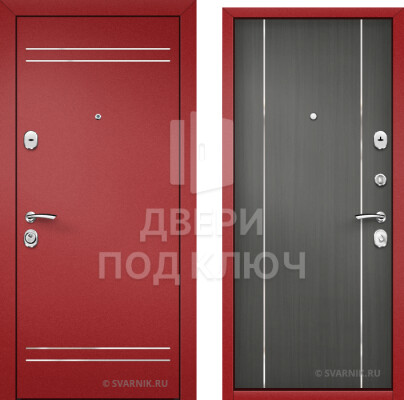 Металлическая дверь со скрытыми петлями в коттедж ДПК-12967