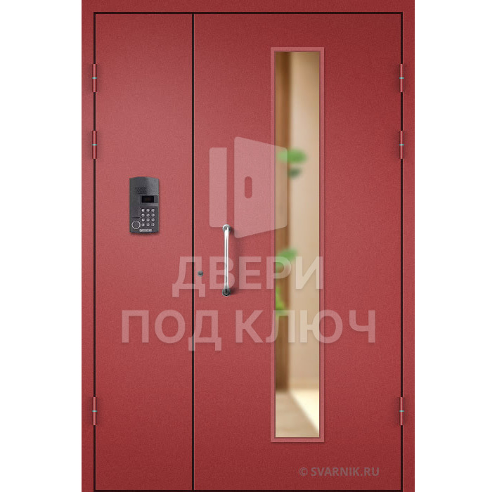 Техническая дверь со стеклом ДПК-13740